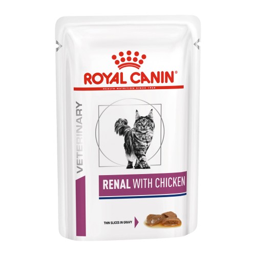 Royal Canin Veterinary Diet Feline Renal Chicken Pouches