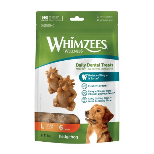 Whimzees Hedgehog Large Dental Treats