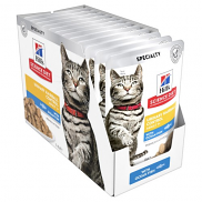 Hills Science Diet Adult Urinary Hairball Control Fish Cat Food Pouches