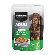 Black Hawk Adult Chicken And Vegetables Wet Food Pouches