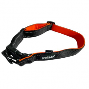 Petset Dog Collar Active Adjustable Black and Orange