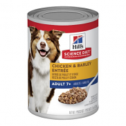 Hills Science Diet Senior Adult 7+ Chicken and Barley Entree Canned Dog Food