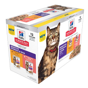 Hills Science Diet Adult Sensitive Stomach and Skin Variety Pack Cat Food Pouches