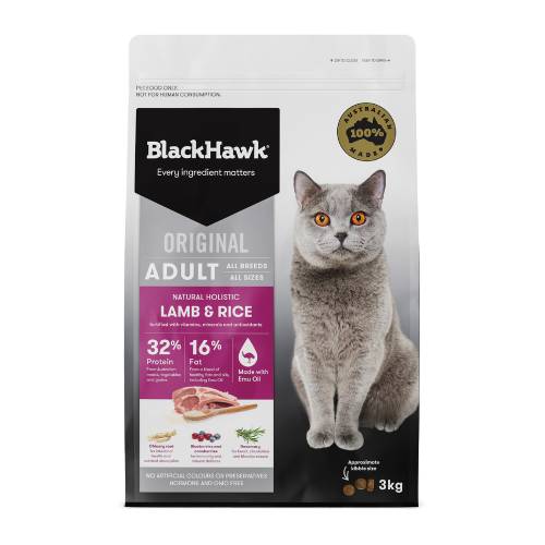 Black Hawk Adult Cat Lamb and Rice