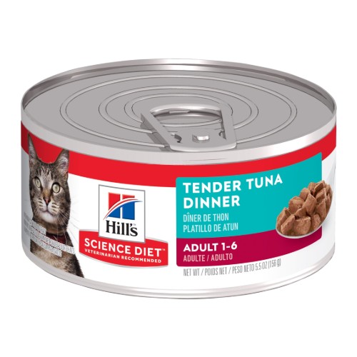 Hills Science Diet Adult Cat Tender Tuna Dinner Canned Food