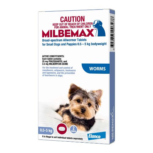 Milbemax Allwormer Dog Under 5kg