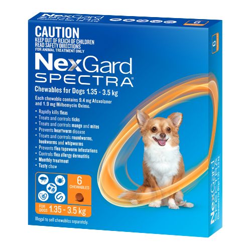 NexGard Spectra Extra Small 1.35-3.5kg