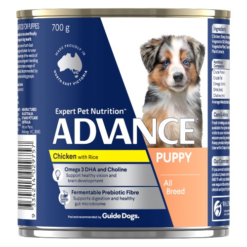 Advance Puppy Chicken and Rice Cans