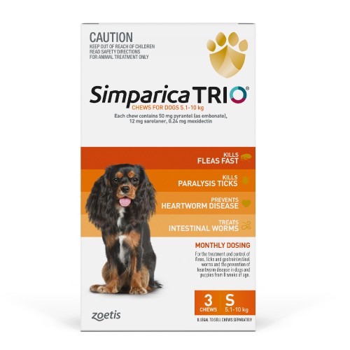 Simparica Trio Small 5.1-10kg